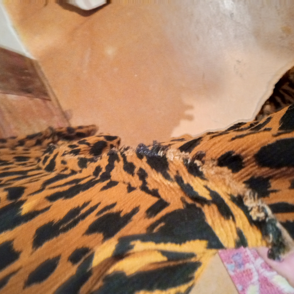 Umgee Animal Print Dress in Black and Tan - Picture 6 of 9